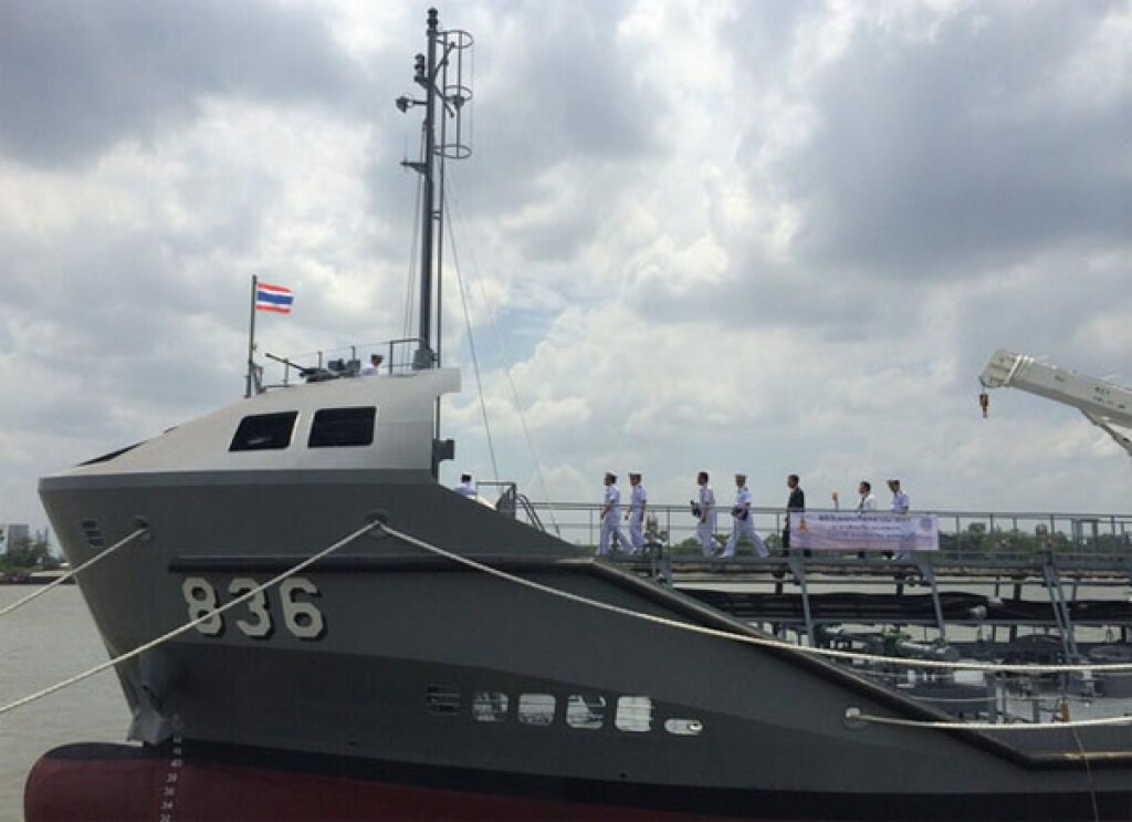 "ผบ.ทร."รับมอบ "เรือหลวงมาตรา"