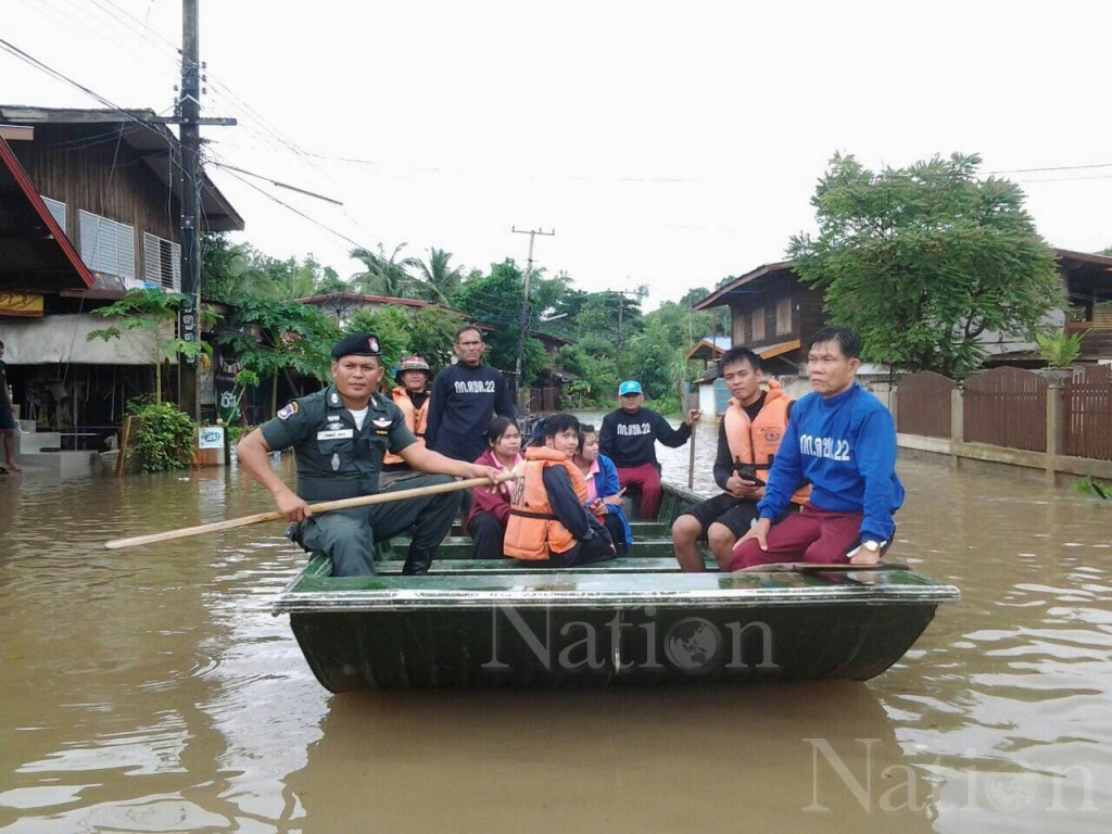 อ่วมหนัก! ฝนถล่มน้ำท่วมเมือง เร่งระบายน้ำลงแม่น้ำโขง