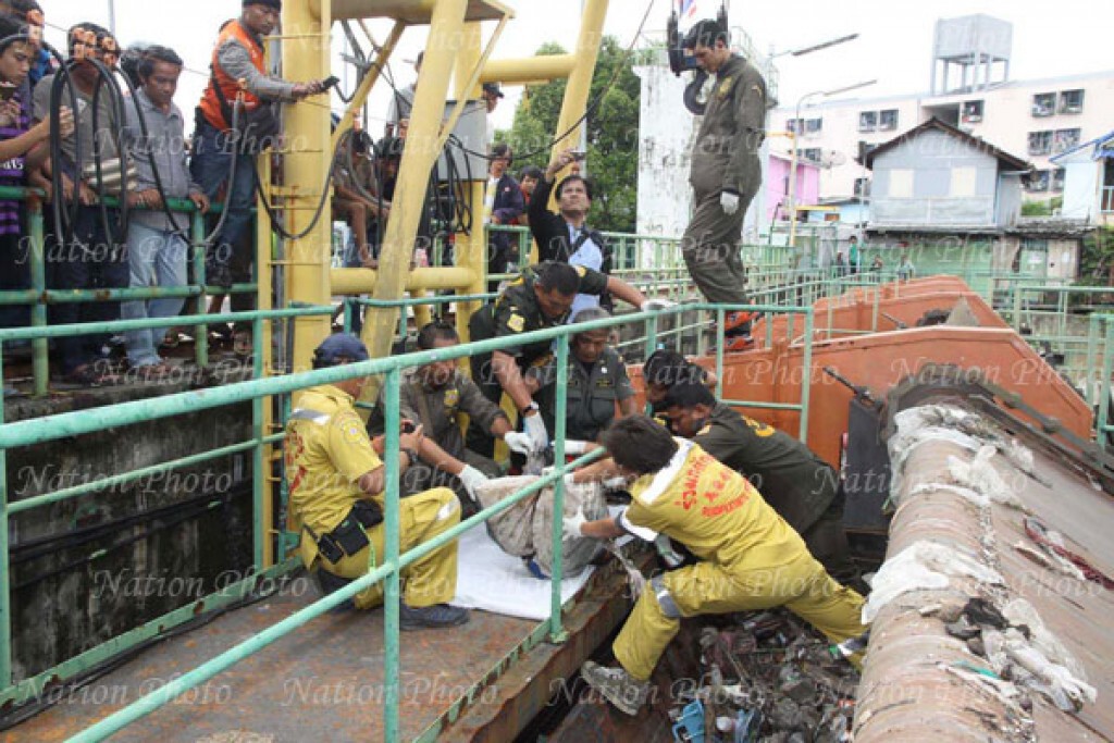 พบศพปริศนา ยัดใส่กระสอบข้าว ทิ้งคลองลำโพง