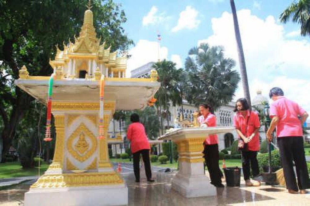 เร่งความสะอาด "ศาลพระภูมิ" ทำเนียบรัฐบาล
