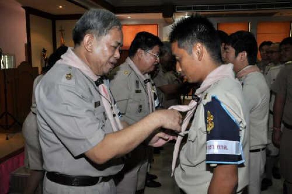 พิธีมอบเครื่องหมายวูดแบดจ์ พิธีมอบเครื่องหมายวูดแบดจ์