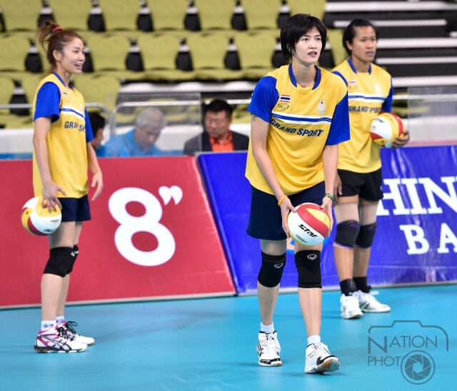 ภาพชุด : การซ้อมของนักวอลเลย์บอลหญิงทีมชาติไทย
