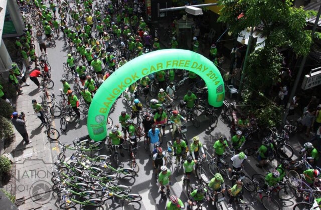 นักปั่นจำนวนมาก ร่วมกิจกรรม Bangkok Car Free Day 2014
