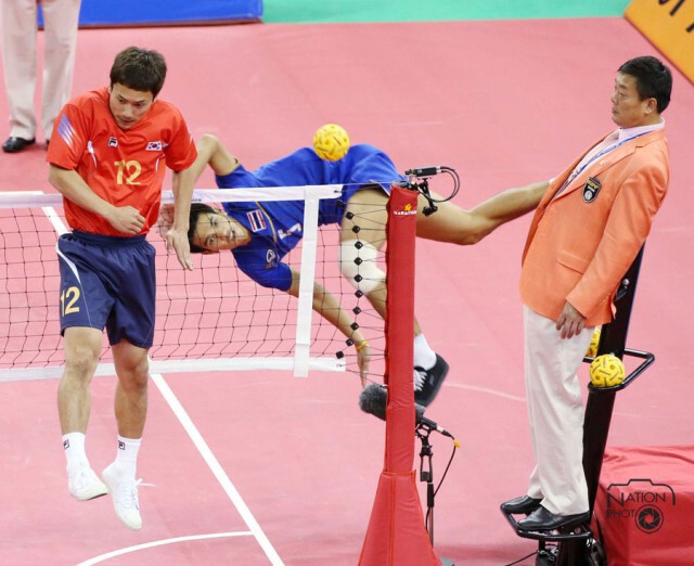 "ตะกร้อไทย"ทีมชาย สอนเชิง "เจ้าภาพ" 3-0