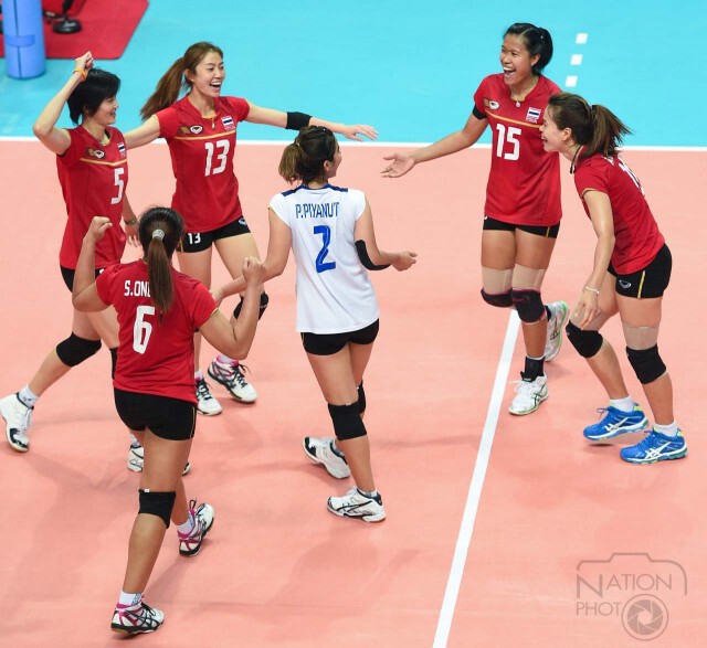 ภาพชุด เหรียญทองแดงประวัติศาสตร์ วอลเล่ย์บอลหญิงไทย