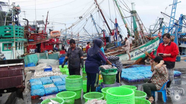 เรือประมงกลับเข้าฝั่ง หลังคลื่นลมมีกำลังแรง