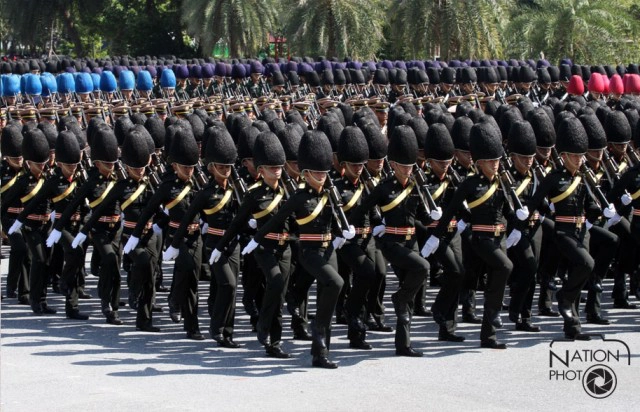 การซ้อมใหญ่พิธีสวนสนามถวายสัตย์ทหารรักษาพระองค์