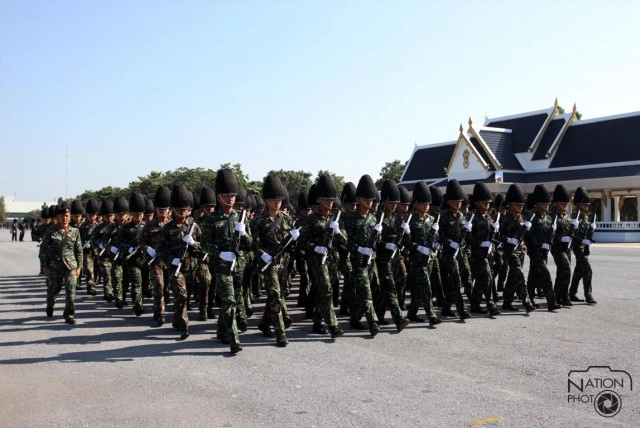 การซ้อมใหญ่พิธีสวนสนามถวายสัตย์ทหารรักษาพระองค์