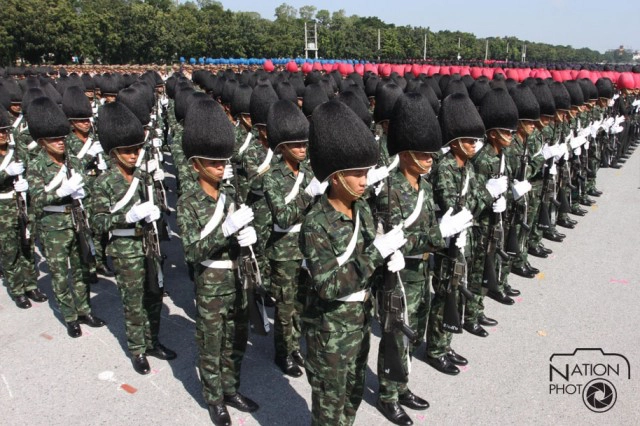 การซ้อมใหญ่พิธีสวนสนามถวายสัตย์ทหารรักษาพระองค์