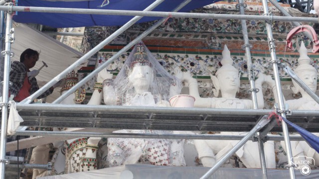บูรณะ พระปรางค์องค์เล็ก ที่วัดแจ้ง