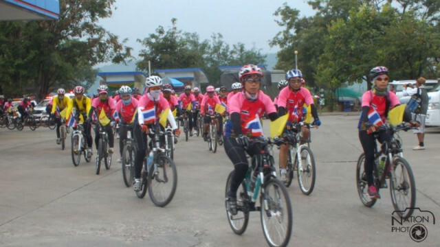 ชมรมจักรยานเฉลิมพระเกียรติจากแดนใต้ ถึงราชบุรีแล้ว
