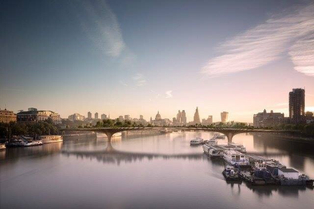 London's Garden Bridge สะพานสวนพรรณไม้ใจกลางลอนดอน