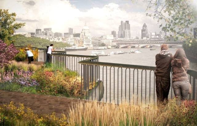 London's Garden Bridge สะพานสวนพรรณไม้ใจกลางลอนดอน