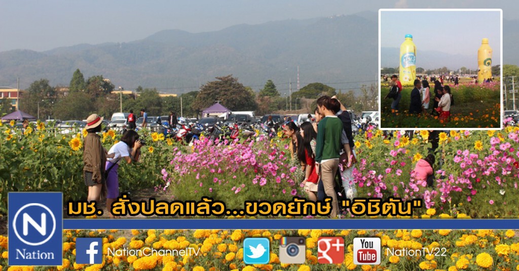 มช. สั่งปลดแล้ว...ขวดยักษ์ "อิชิตัน" มช. สั่งปลดแล้ว...ขวดยักษ์ "อิชิตัน"