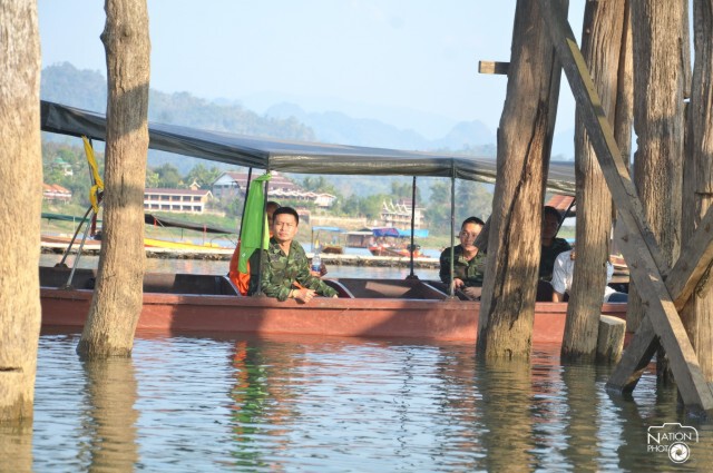 ทหารช่างตรวจสภาพการใช้งานสะพานมอญ หลังผ่าน 3 เดือน