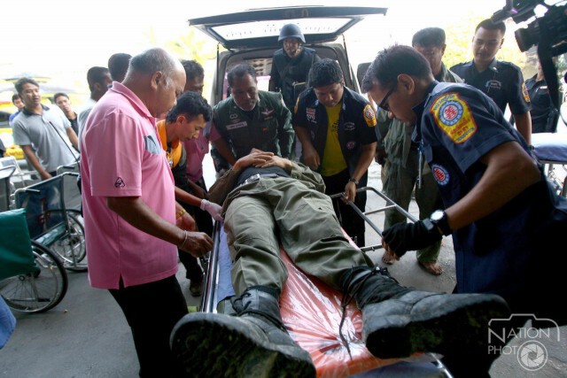 บึ้ม!!! ตชด.ชุดชาดตระเวน เจ็บ 3 นาย ที่ยะลา