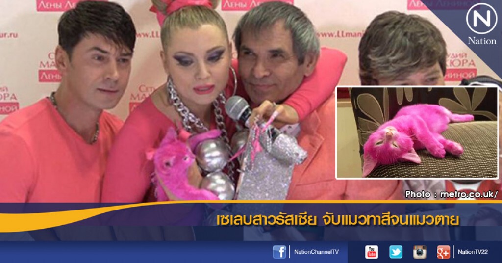 เซเลบสาวรัสเซีย จับแมวทาสีจนแมวตาย เซเลบสาวรัสเซีย จับแมวทาสีจนแมวตาย