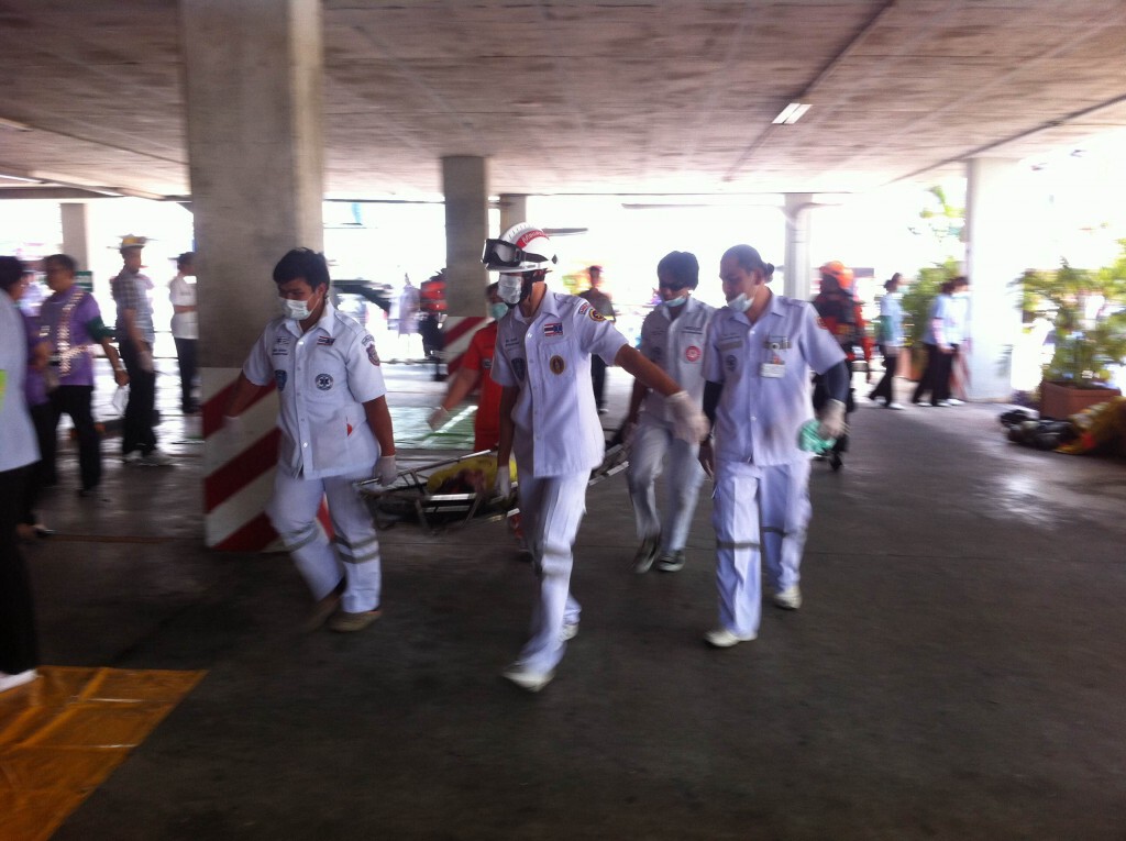 ฝึกซ้อมแผนอัคคีภัยและก่อวินาศกรรม
