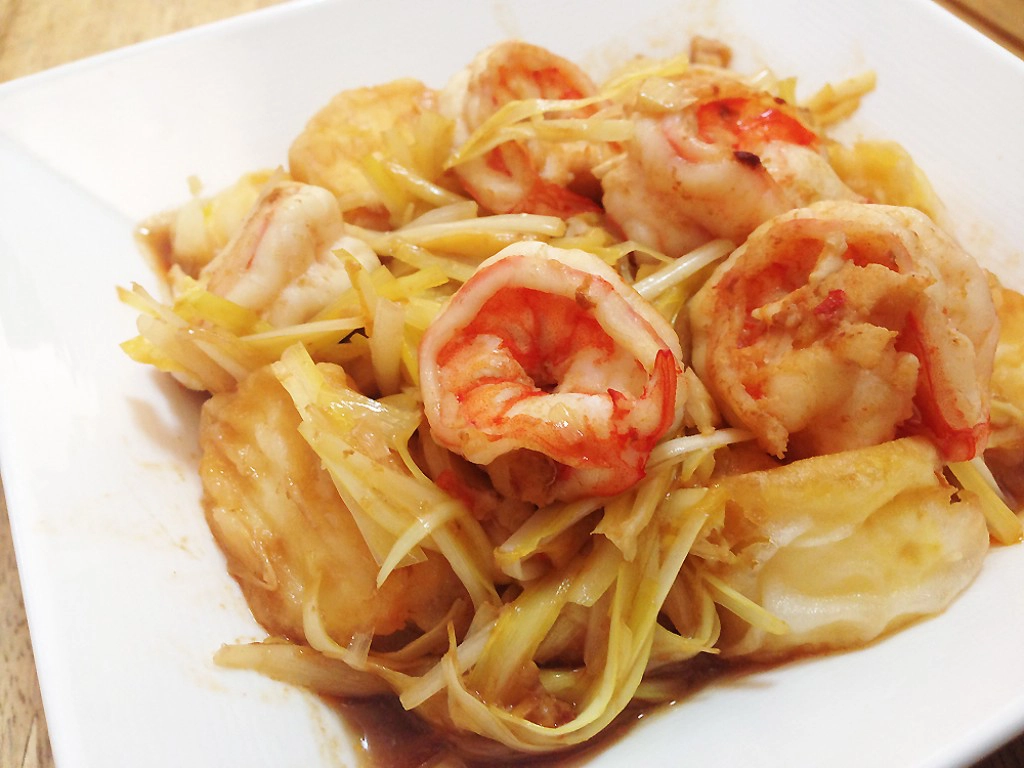 Cooking is Fun! : กุยช่ายขาวผัดเต้าหู้ไข่ใส่กุ้ง