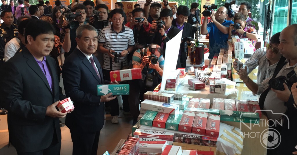 "สรรพสามิต" แถลงจับเหล้า-บุหรี่เถื่อนรอบ 6 เดือน ค่า 253 ล้านบาท