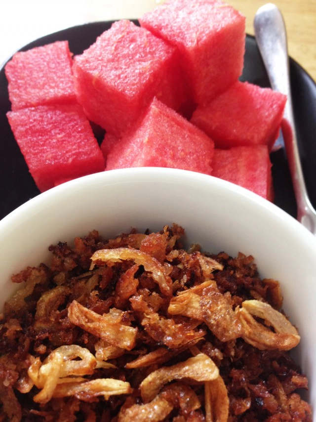 Cooking is Fun! วันหยุด : ปลาแห้งแตงโม เมนูไทย อาหารคลายร้อน