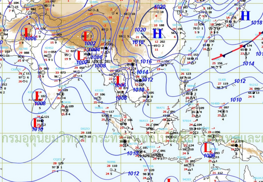 ไทยตอนบนร้อนจัด ระวังพายุฤดูร้อน ถึง 25 เม.ย. ไทยตอนบนร้อนจัด ระวังพายุฤดูร้อน ถึง 25 เม.ย.