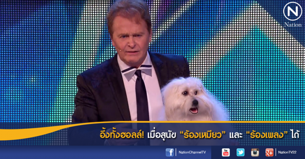 อึ้งทั้งฮอลล์! เมื่อสุนัข"ร้องเหมียว"และ"ร้องเพลง"ได้ อึ้งทั้งฮอลล์! เมื่อสุนัข"ร้องเหมียว"และ"ร้องเพลง"ได้