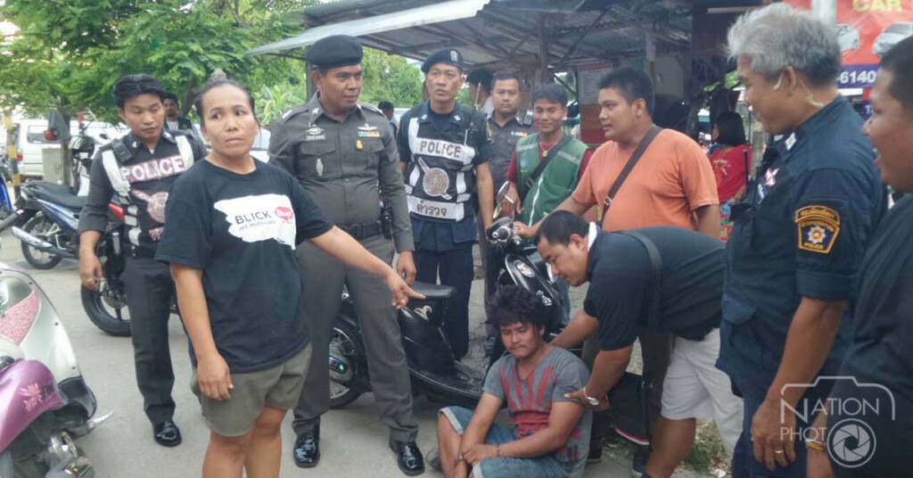 ตำรวจพัทยารวบหนุ่มขอนแก่น ขโมยรถสาวบุรีรัมย์ต่อหน้าต่อตา