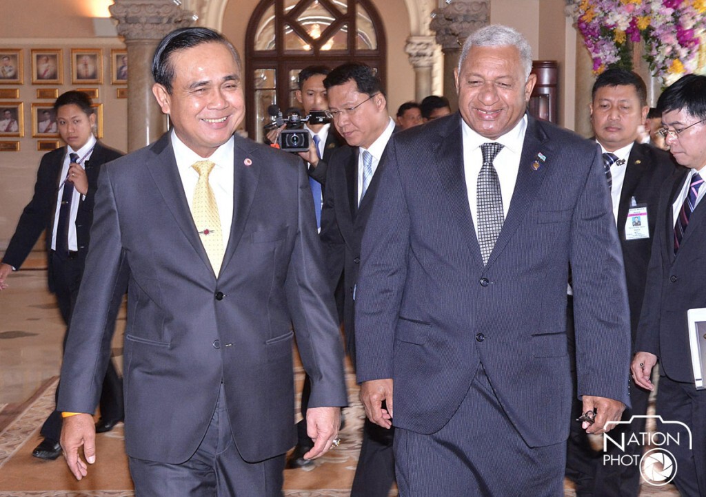 "ประยุทธ์" หารือ "นายกฯฟิจิ" ร่วมมือการค้า-พลังงานทดแทน
