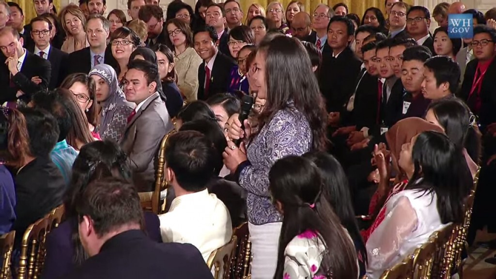 "เด็กไทย" ถาม "โอบามา" "ถ้าเป็นโรฮิงญา จะไปอยู่ประเทศไหน?" "เด็กไทย" ถาม "โอบามา" "ถ้าเป็นโรฮิงญา จะไปอยู่ประเทศไหน?"