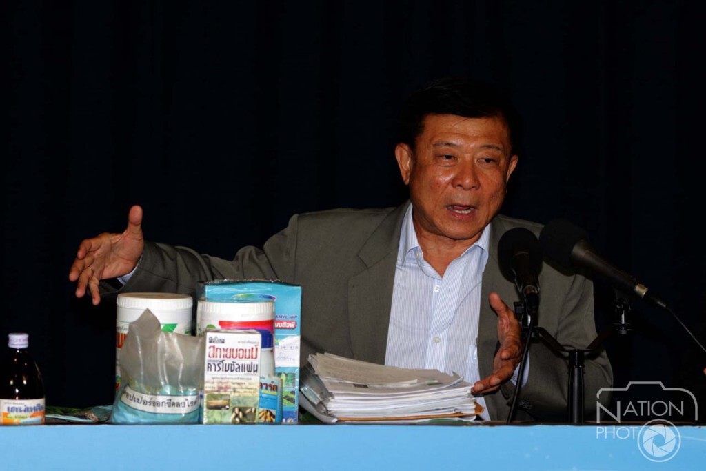 อดีตสส.ปชป. แถลงกรณีการทุจริตยาปราบศัตรูพืช
