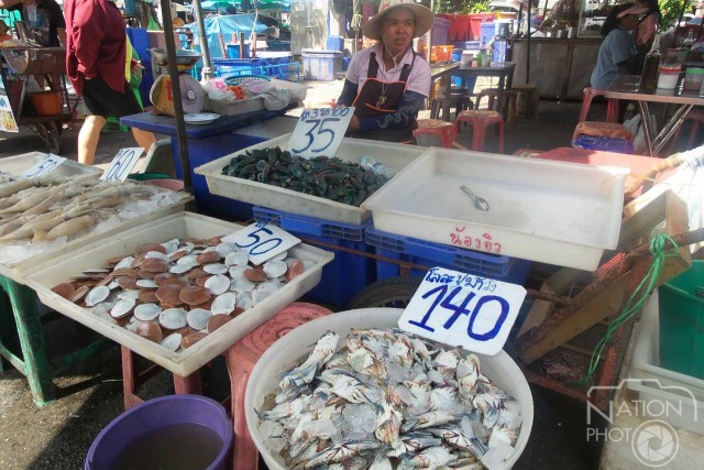 ตลาดมหาชัยราคาของทะเล"ยังปกติ"