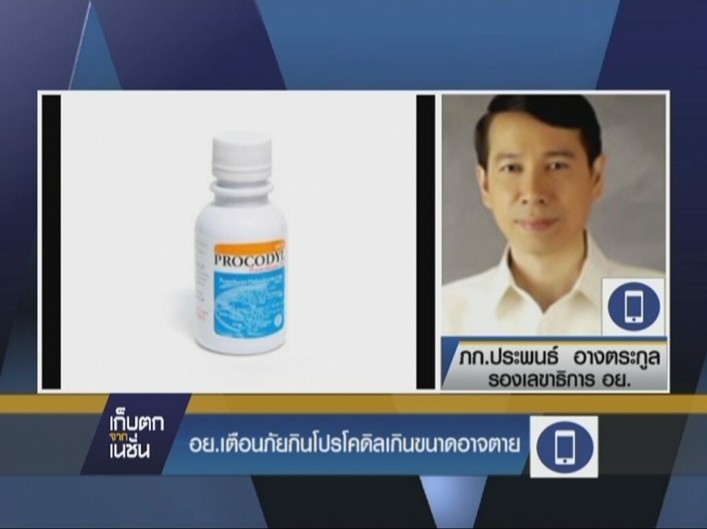 อย.เตือนกินโปรโคดิลเกินขนาดอาจถึงตาย อย.เตือนกินโปรโคดิลเกินขนาดอาจถึงตาย