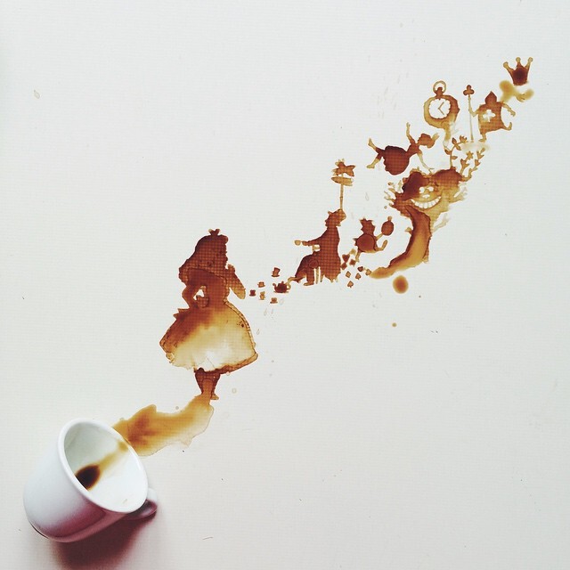 สุดทึ่ง! ศิลปินอิตาลี ครีเอตผลงาน "กาแฟหก"