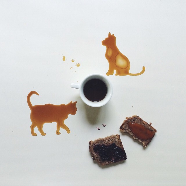 สุดทึ่ง! ศิลปินอิตาลี ครีเอตผลงาน "กาแฟหก"