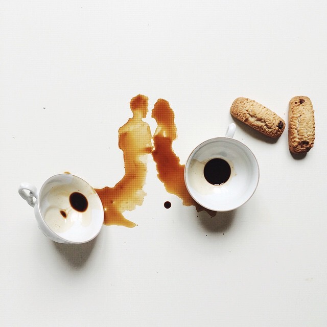 สุดทึ่ง! ศิลปินอิตาลี ครีเอตผลงาน "กาแฟหก"