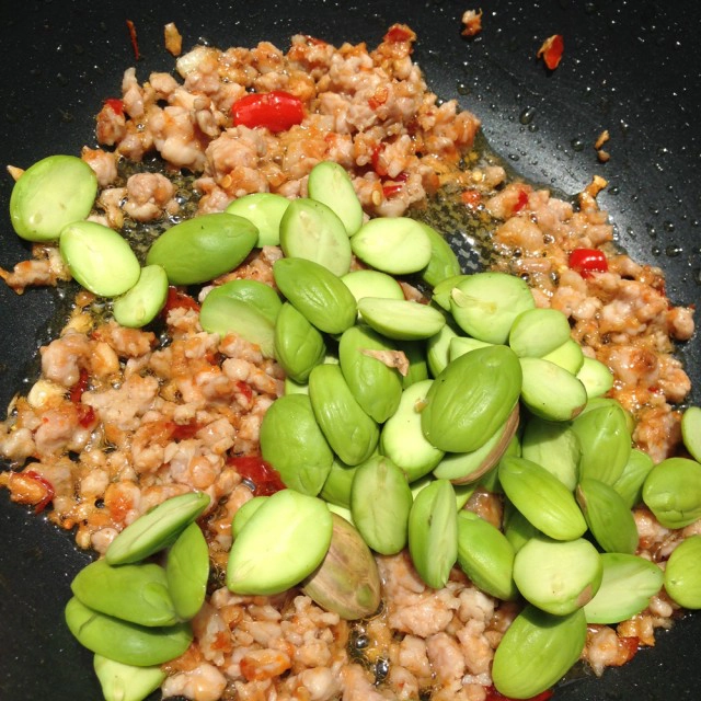 Cooking is fun : สะตอผัดกะปิกุ้งหมูสับ