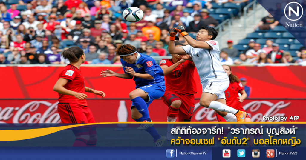 สถิติต้องจารึก! "วราภรณ์ บุญสิงห์" คว้าจอมเซฟ "อันดับ2" บอลโลกหญิง