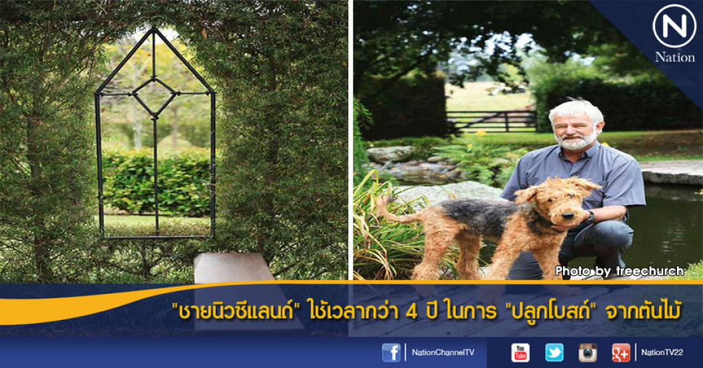 "ชายนิวซีแลนด์" ใช้เวลากว่า 4 ปี ในการ "ปลูกโบสถ์" จากต้นไม้ "ชายนิวซีแลนด์" ใช้เวลากว่า 4 ปี ในการ "ปลูกโบสถ์" จากต้นไม้
