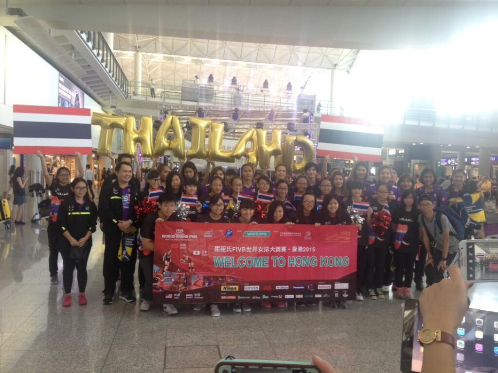 "ทัพลูกยางสาวไทย" ถึงฮ่องกง พร้อมลุยเวิลด์กรังด์ปรีซ์ สนาม3 "ทัพลูกยางสาวไทย" ถึงฮ่องกง พร้อมลุยเวิลด์กรังด์ปรีซ์ สนาม3