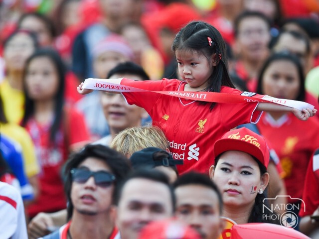 บรรยากาศก่อนการแข่งขัน ลิเวอร์พูล พบ ทรู ออลสตาร์