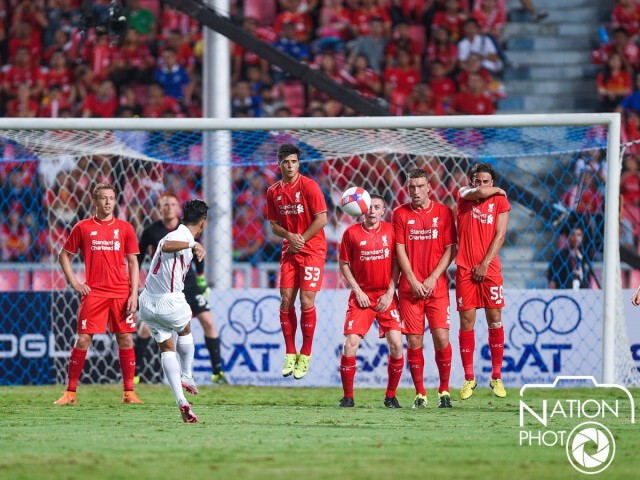 ชมภาพสุดประทับใจ "ลิเวอร์พูล" โชว์ฟอร์มถล่ม "ทรู ออลสตาร์" 4-0