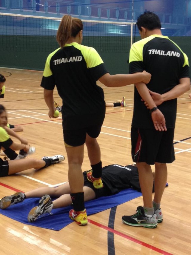 ชมภาพ "วอลเลย์สาวไทย" ซ้อมเข้ม ก่อนเจอจีน ค่ำนี้