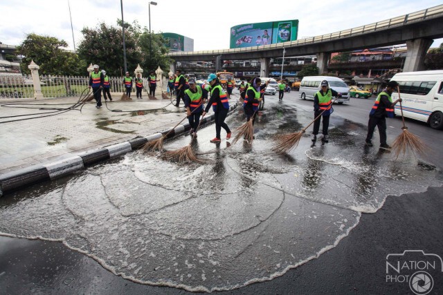 กทม.แจงน้ำล้างถนนนำมาจาก"โรงบำบัด"