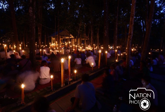 เวียนเทียนวันอาสาฬหบูชา ณ วัดพิทักษ์สมณกิจ จ.ภูเก็ต