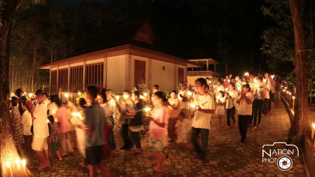 เวียนเทียนวันอาสาฬหบูชา ณ วัดพิทักษ์สมณกิจ จ.ภูเก็ต