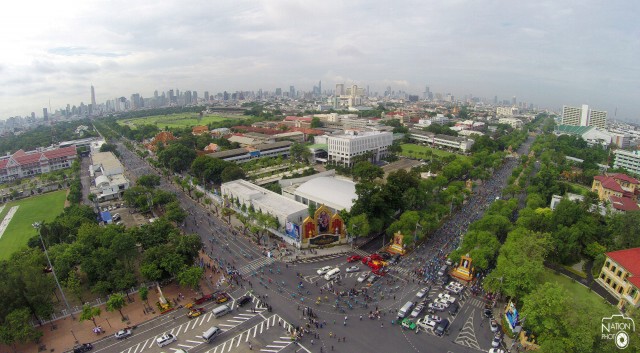 ชมภาพมุมสูง ซ้อมใหญ่ "BIKE FOR MOM ปั่นเพื่อแม่"