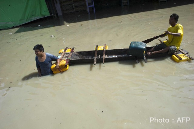 ภาพชุด...วิกฤติพม่า เผชิญมหาอุทกภัย