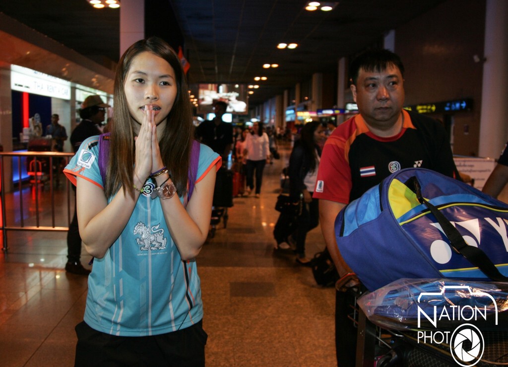 "น้องเมย์" กลับถึงไทย พร้อมลุยต่อเจแปน โอเพน "น้องเมย์" กลับถึงไทย พร้อมลุยต่อเจแปน โอเพน