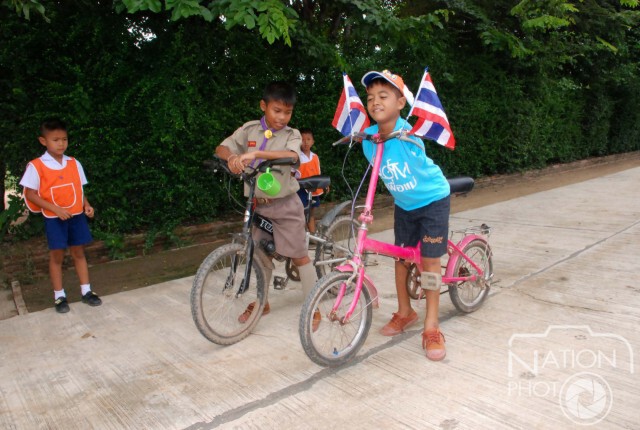 พิษณุโลก-น้องทามเด็กไร้แขนร่วมปั่น Bike for Mom ระยะทาง 9 กม.